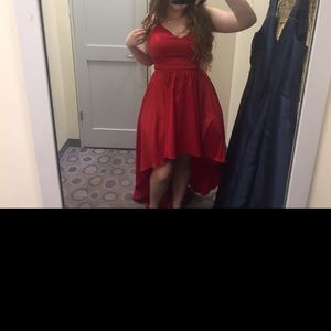 Beautiful red prom / ring dance dress